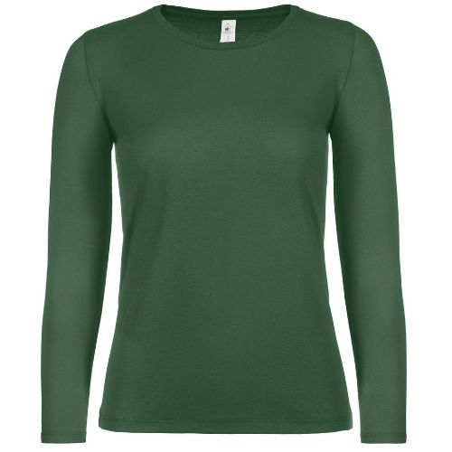 B & C Collection B&C #E150 Long Sleeve /Women Bottle Green